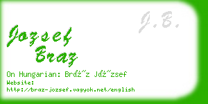 jozsef braz business card